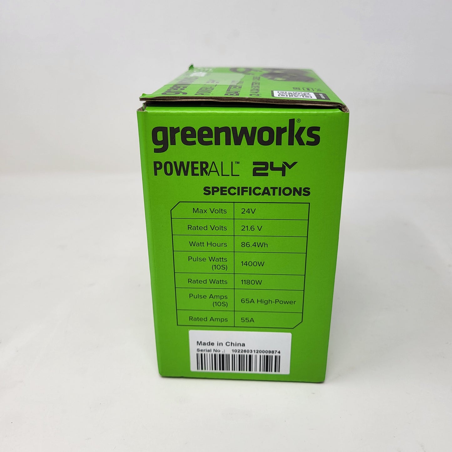 New Greenworks PowerAll 24V 2 Pack 4.0Ah Battery + Cable
