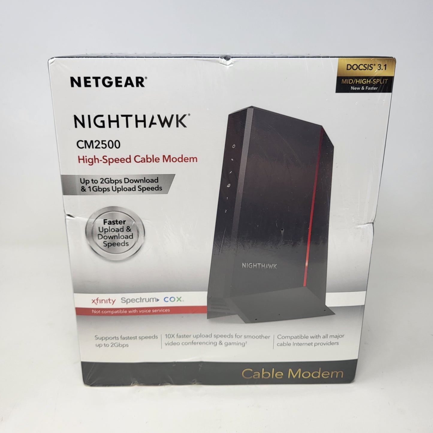 New NETGEAR Nighthawk CM2500-1AZNAS DOCSIS 3.1 Cable Modem