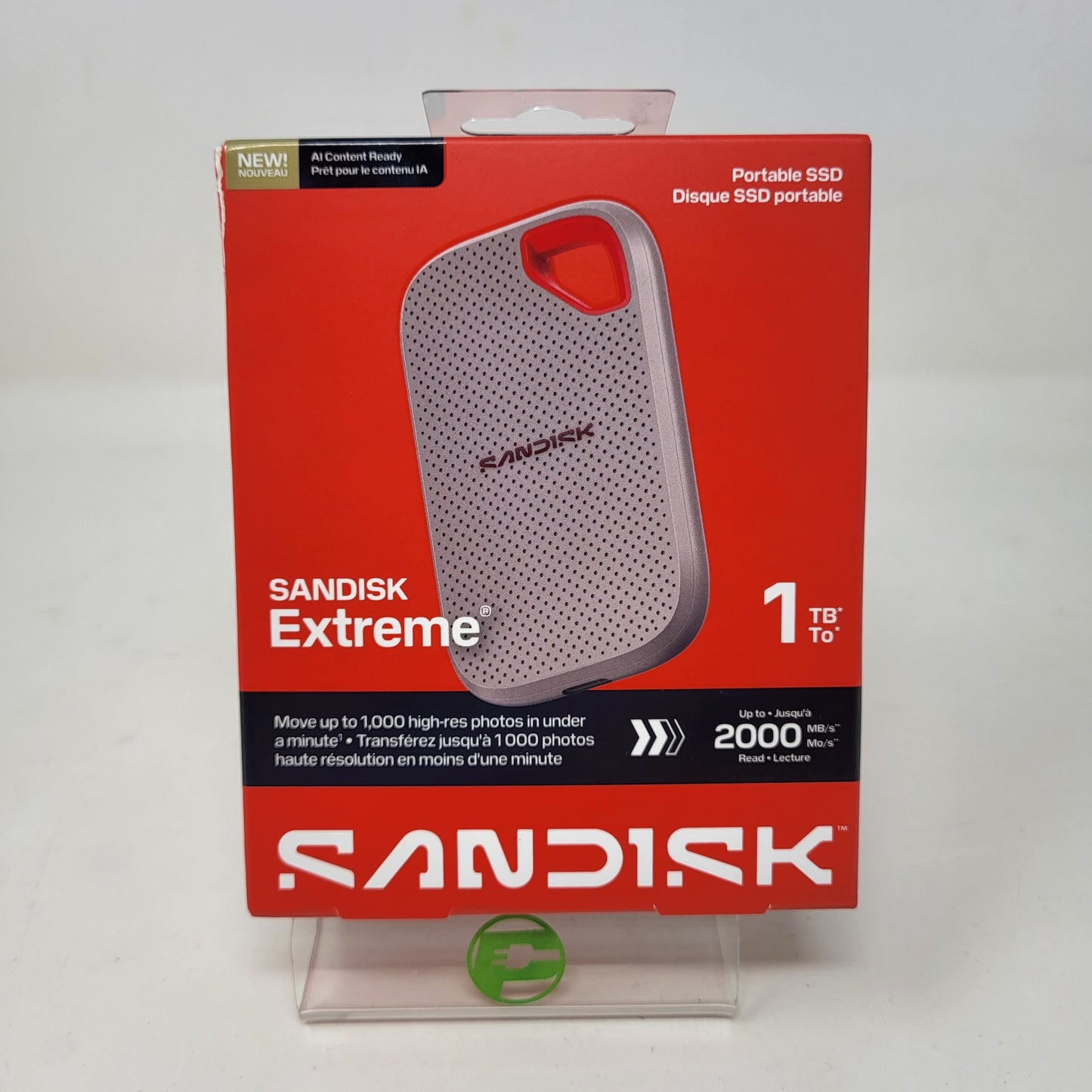 New SanDisk Portable Extreme SSD 1TB USB-C SDSSDE7W-1T00-AW25