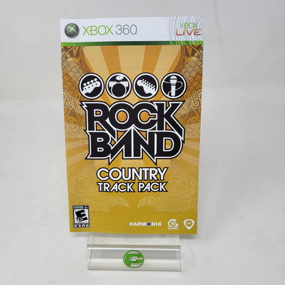 Rock Band Country Track Pack (Microsoft Xbox 360, 2009)