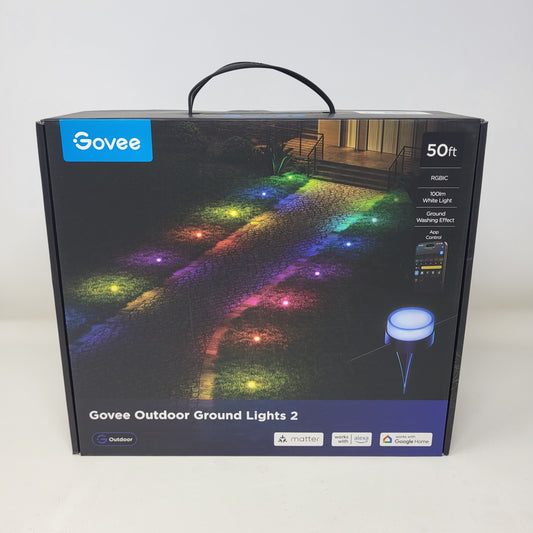 New Govee Ground 2 5 Pack RGBIC Pathway Lights IP67 Waterproof H7052A11