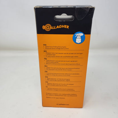 New Gallahger Fault finder 1.5 V Battery-Powered Fence Volt/Current Meter G50905