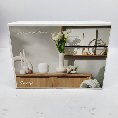 New Open Box Google Nest G6ZUC AX5400 Mesh Router 2 Pack GA03689-US