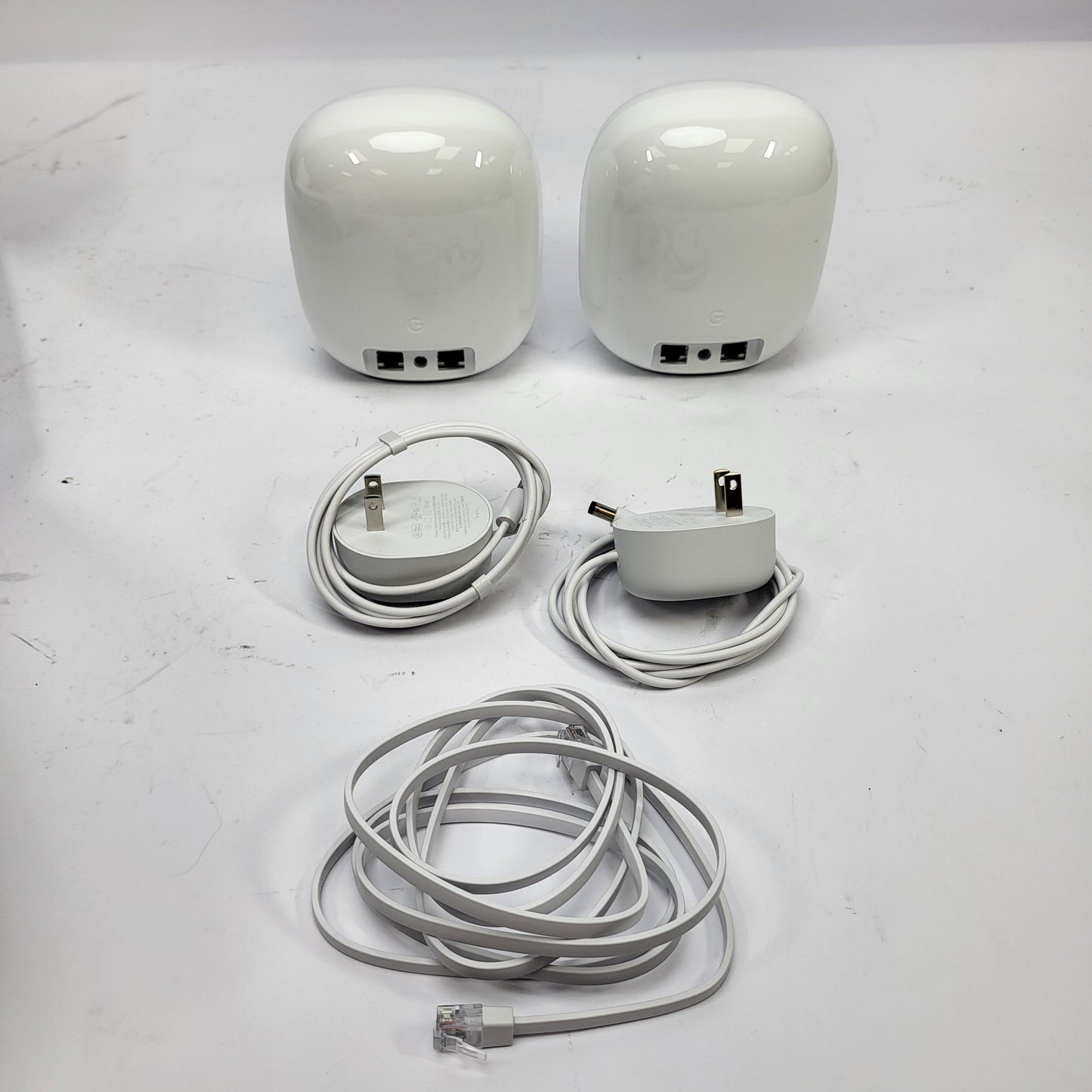 New Open Box Google Nest G6ZUC AX5400 Mesh Router 2 Pack GA03689-US
