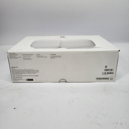 New Open Box Google Nest G6ZUC AX5400 Mesh Router 2 Pack GA03689-US