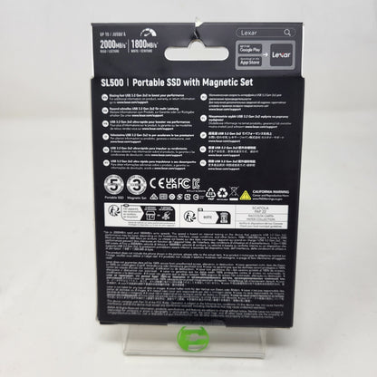 New Lexar Portable SL500  1TB USB Type-C SSD LSL500M001T-RNBWU
