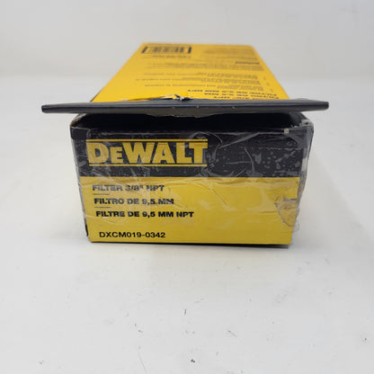 New DeWalt DXCM019-0342 3/8 in. NPT Filter for Air Compressors