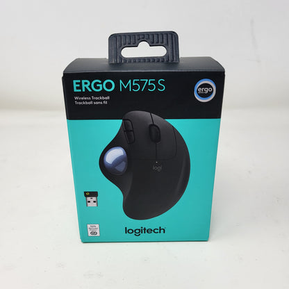 New Logitech ERGO M575s  910-007026 Wireless Mouse Black