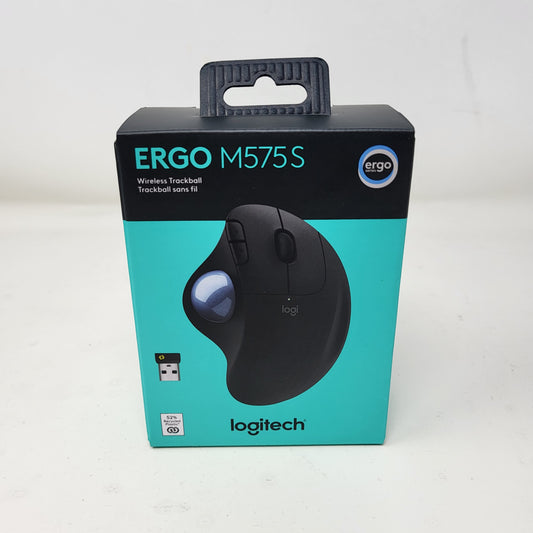 New Logitech ERGO M575s  910-007026 Wireless Mouse Black