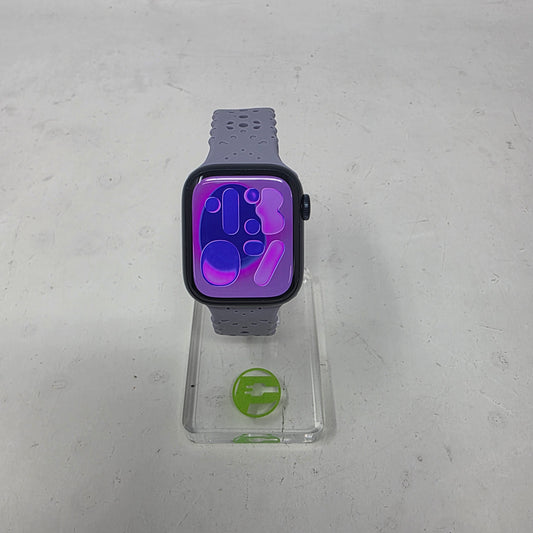 GPS Only Apple Watch Series 8 41MM Black Aluminum Nike Sport Band MNUV3LL/A