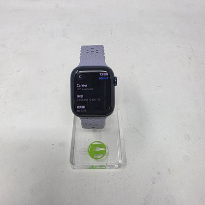 GPS Only Apple Watch Series 8 41MM Black Aluminum Nike Sport Band MNUV3LL/A