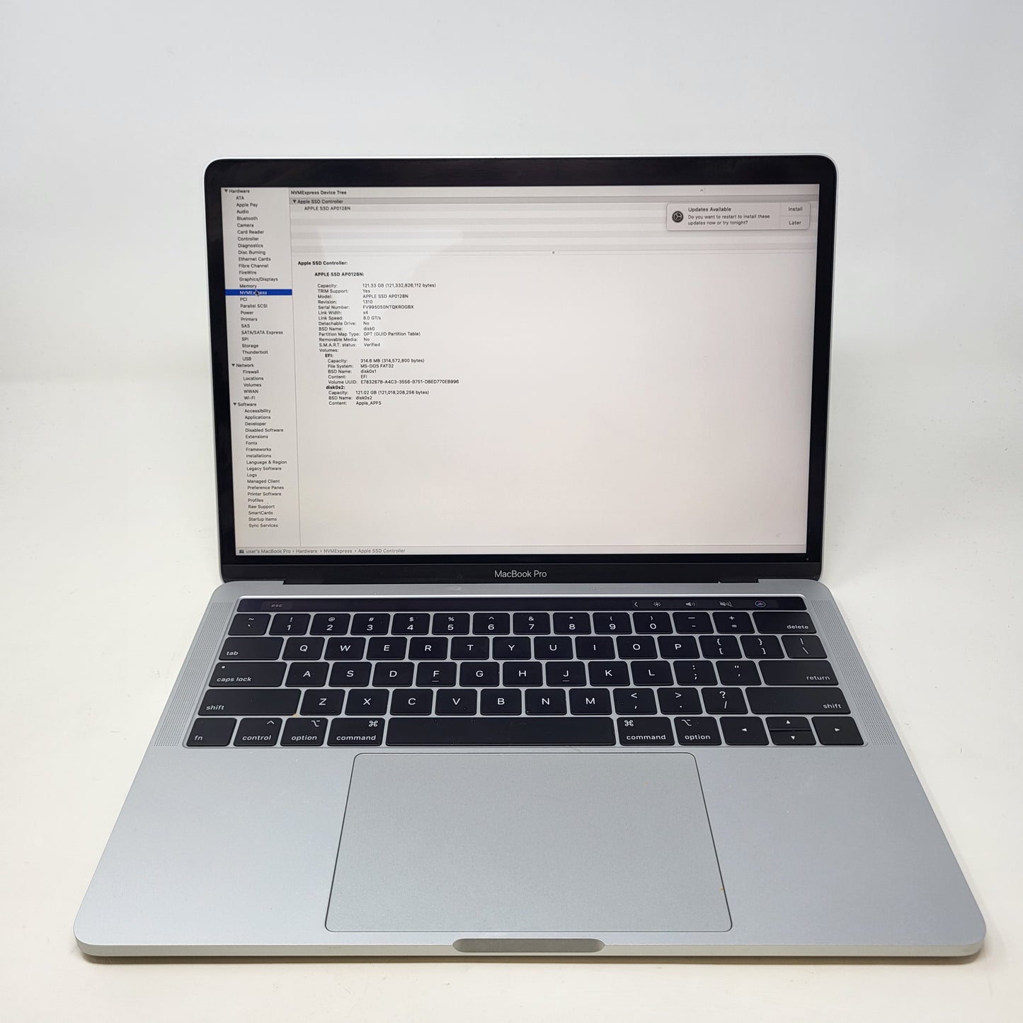 2019 Apple MacBook Pro 13.3" i5 1.4GHz 8GB RAM 128GB SSD Silver A2159