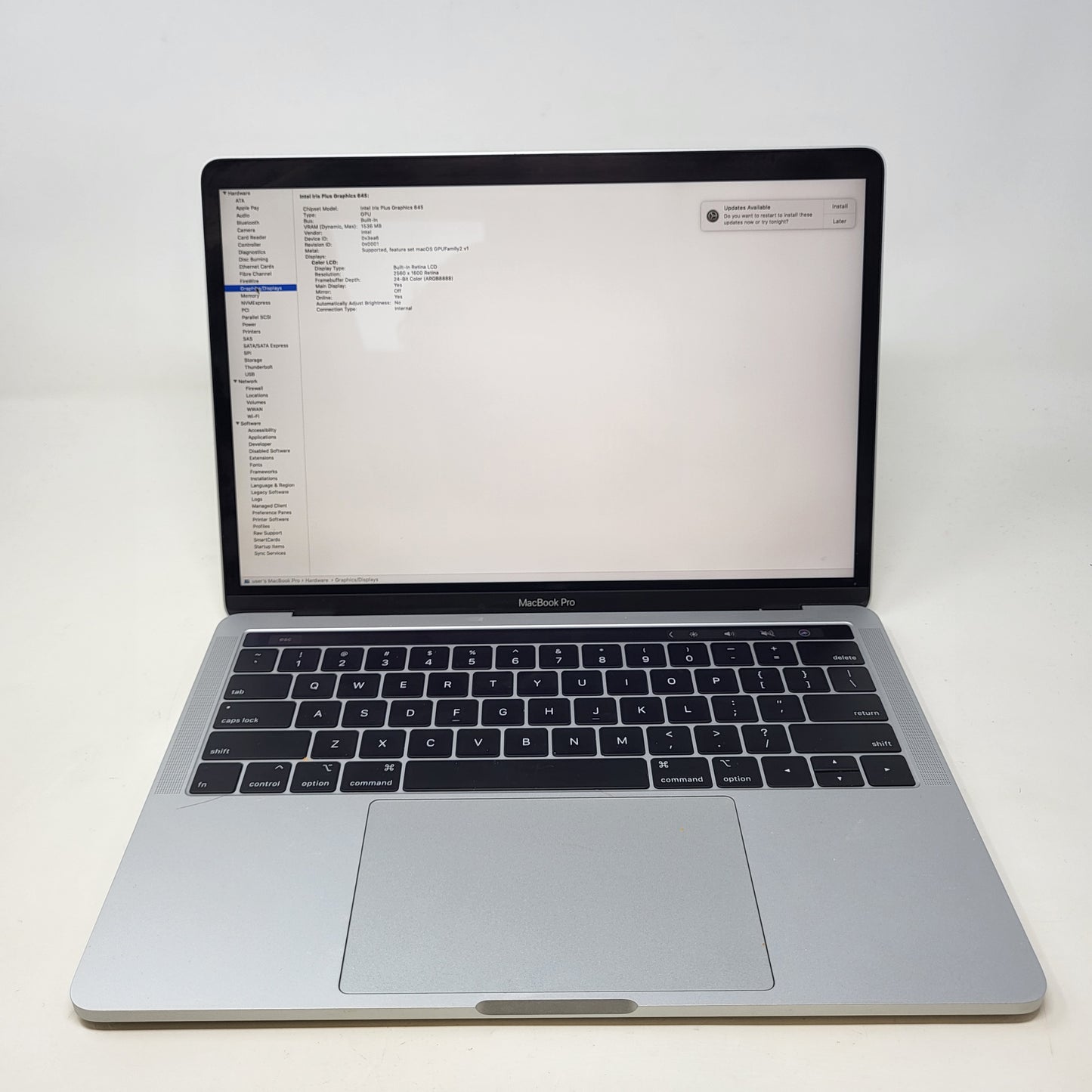 2019 Apple MacBook Pro 13.3" i5 1.4GHz 8GB RAM 128GB SSD Silver A2159