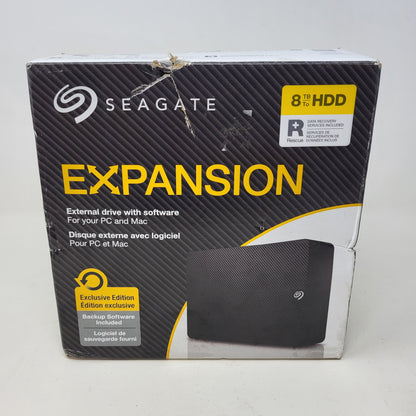 New Seagate External Expansion Desktop 8TB USB 3.0 HDD STKR8000400