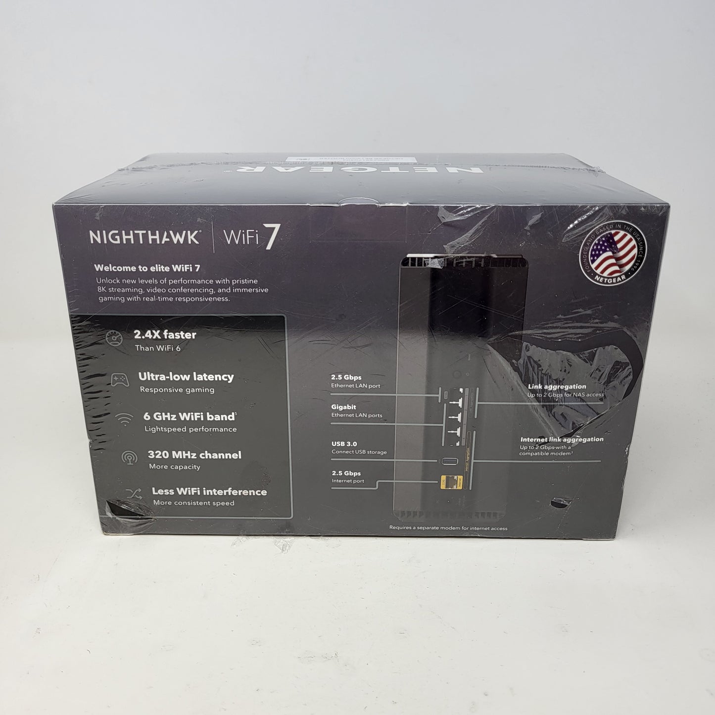 New NETGEAR  Nighthawk RS500 Tri Band WiFi 7 RS500-100NAS Smart WiFi Router