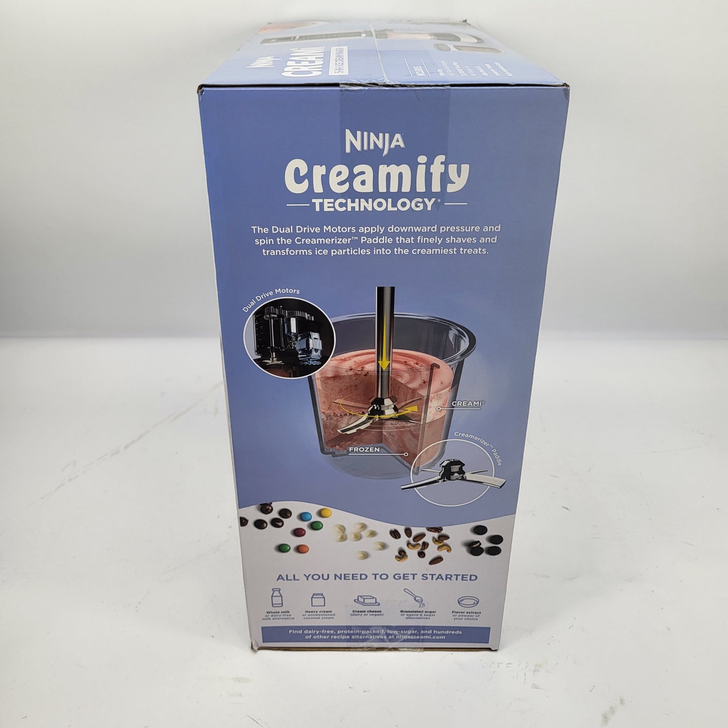 New SharkNinja CREAMi Ice Cream Maker NC300WH Multicolor