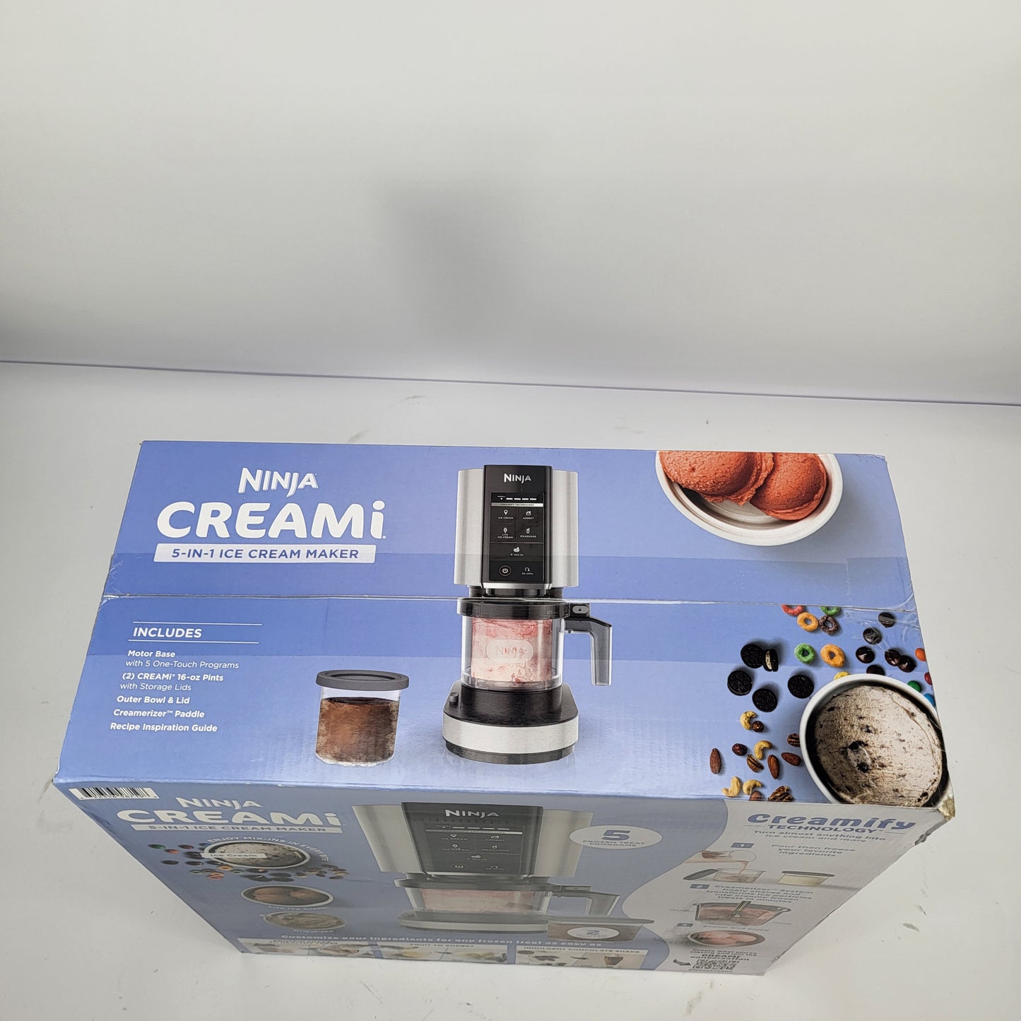 New SharkNinja CREAMi Ice Cream Maker NC300WH Multicolor