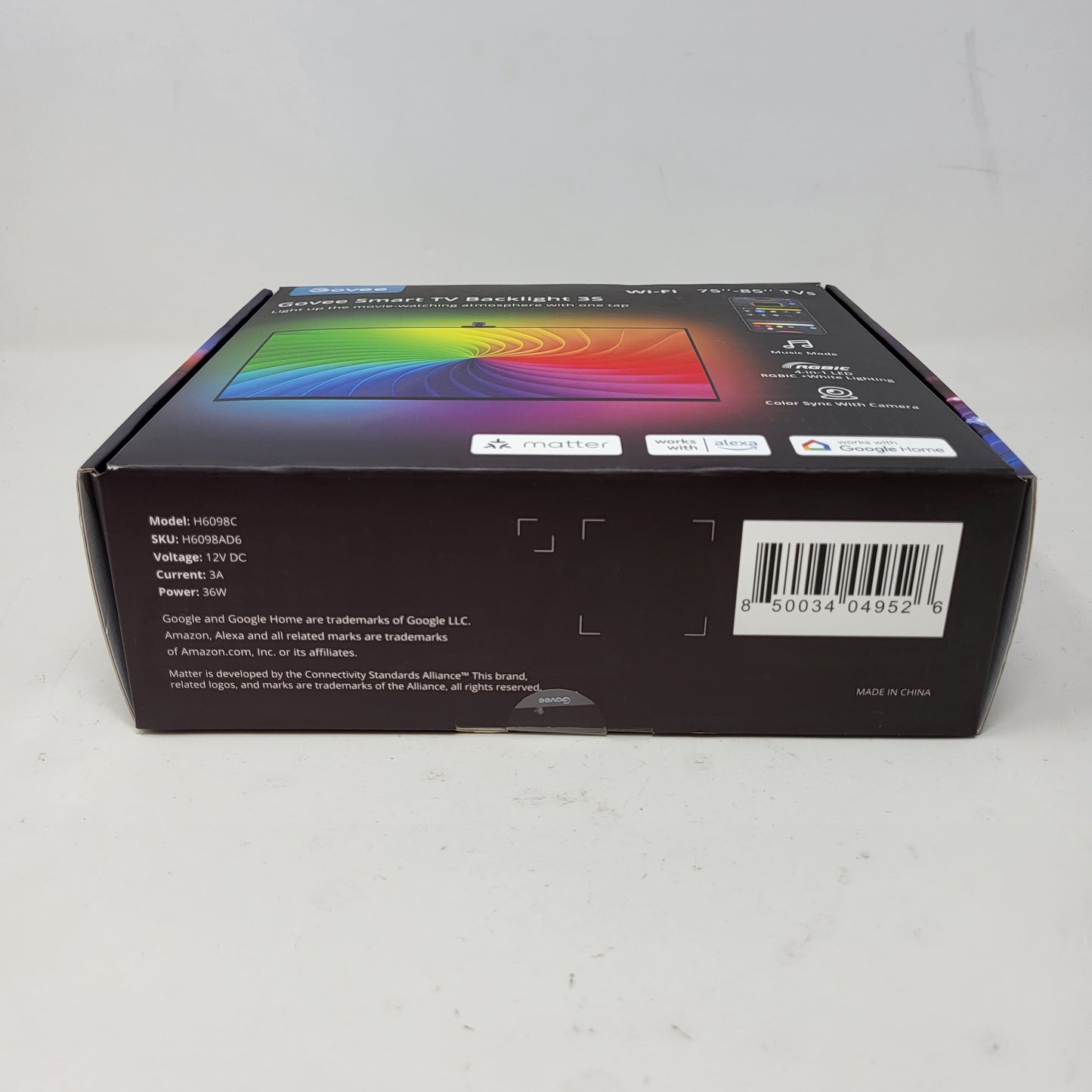 New Govee Smart TV Backlight 3S for 75-85 Inch TV Theatre H6098AD2