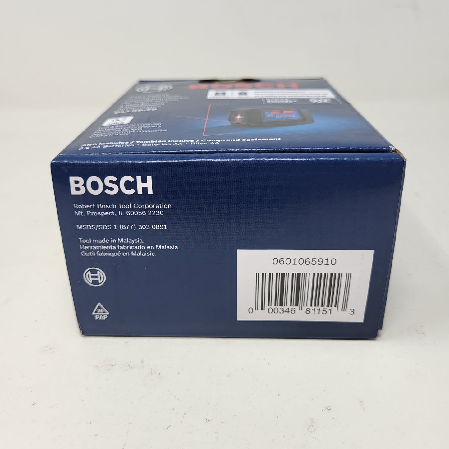 New Bosch GLL50-20 3V 50ft Range Cross Line Laser Self Leveling