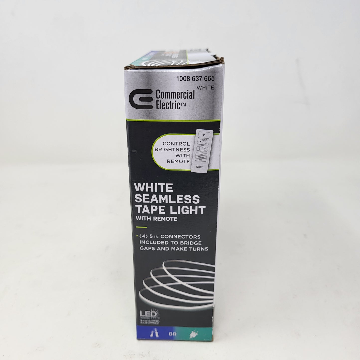 New Commercial Electric COB LED Tape Light 16 Ft 3000K Warm White Linkable
