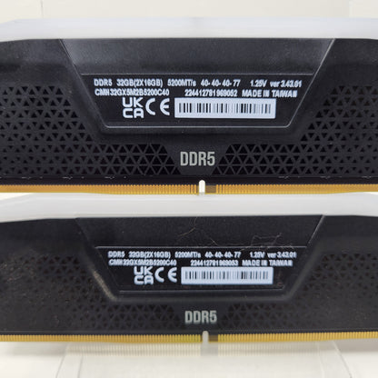 Corsair Vengeance RGB 32GB (2x16GB) RAM DDR5 5200MHz CMH32GX5M2B52200X40