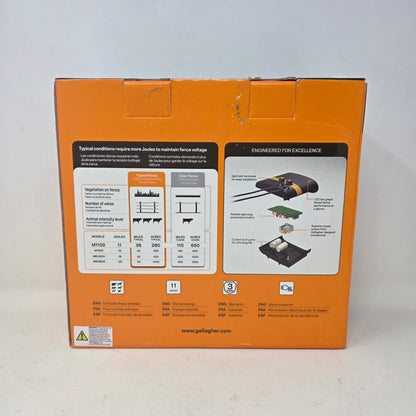 New GALLAGHER  G324504 110V Electric Fencing Powering Large Pastures