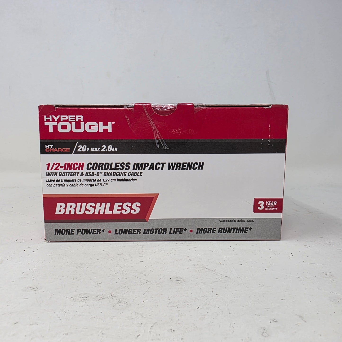 New Hyper Tough 6081 20V MAX 1/2 CORDLESS IMPACT WRENCH