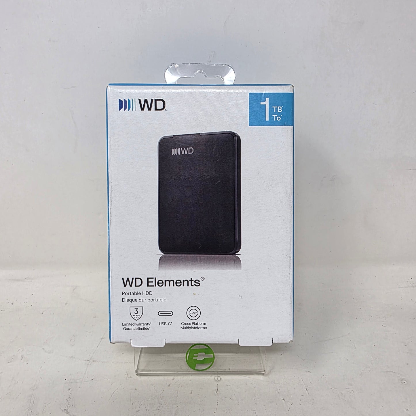 New WD Portable Elements 1TB USB Type-C HDD WDBDTV0010BBK-WESN