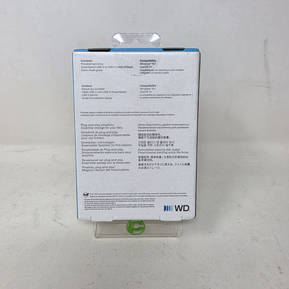 New WD Portable Elements 1TB USB Type-C HDD WDBDTV0010BBK-WESN