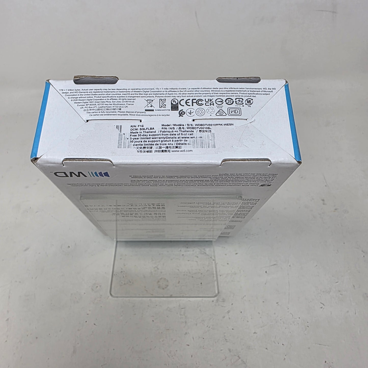 New WD Portable Elements 1TB USB Type-C HDD WDBDTV0010BBK-WESN