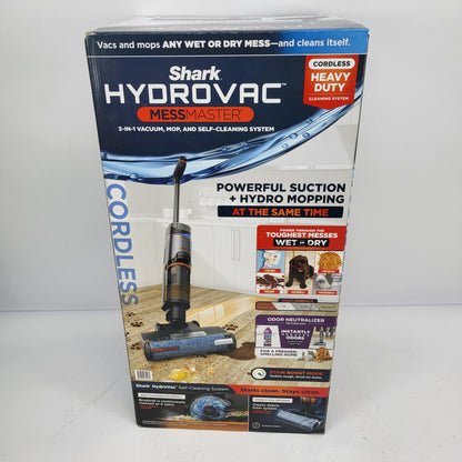 NEW Shark HydroVac MessMaster 3-in-1 Cordless Vacuum Mop WD260 Stain Boost 12oz