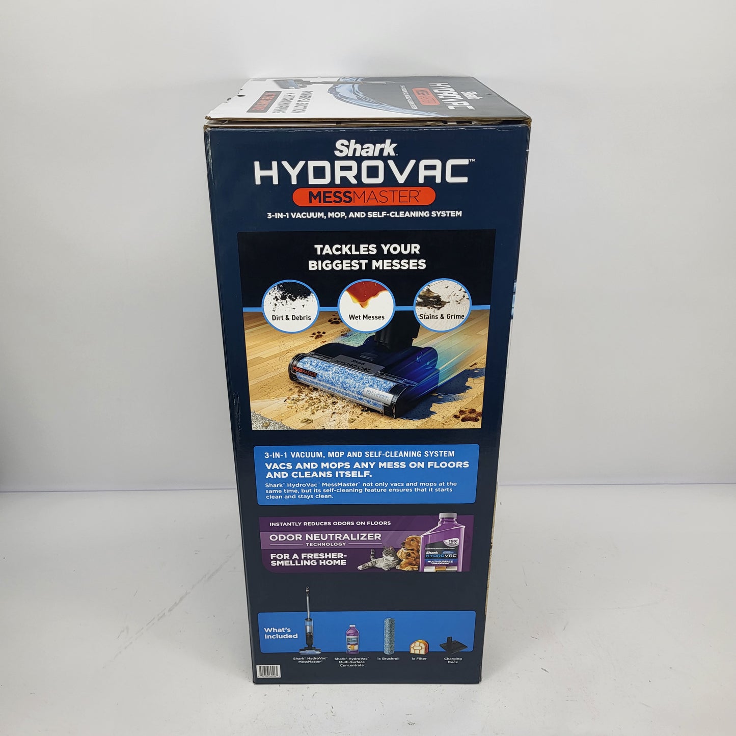 NEW Shark HydroVac MessMaster 3-in-1 Cordless Vacuum Mop WD260 Stain Boost 12oz
