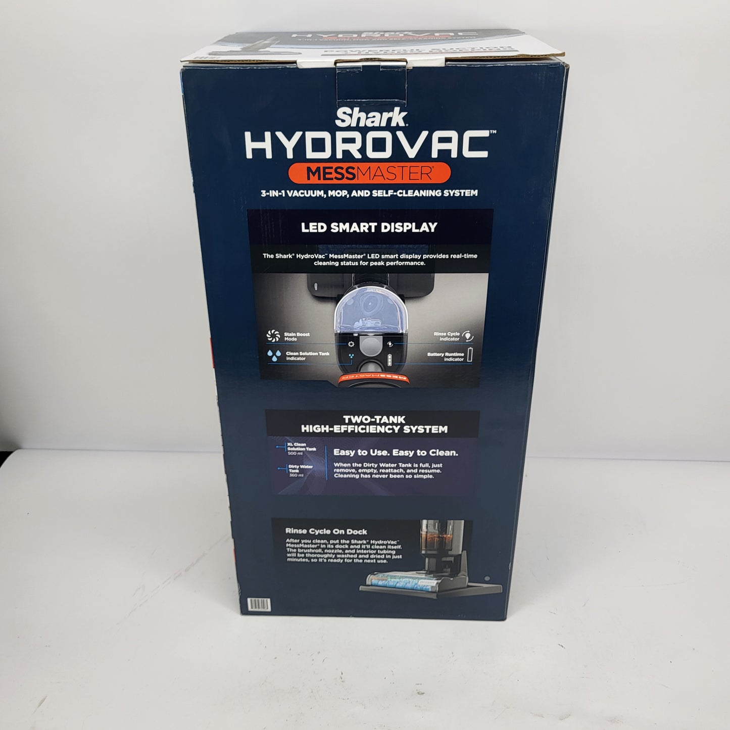 NEW Shark HydroVac MessMaster 3-in-1 Cordless Vacuum Mop WD260 Stain Boost 12oz