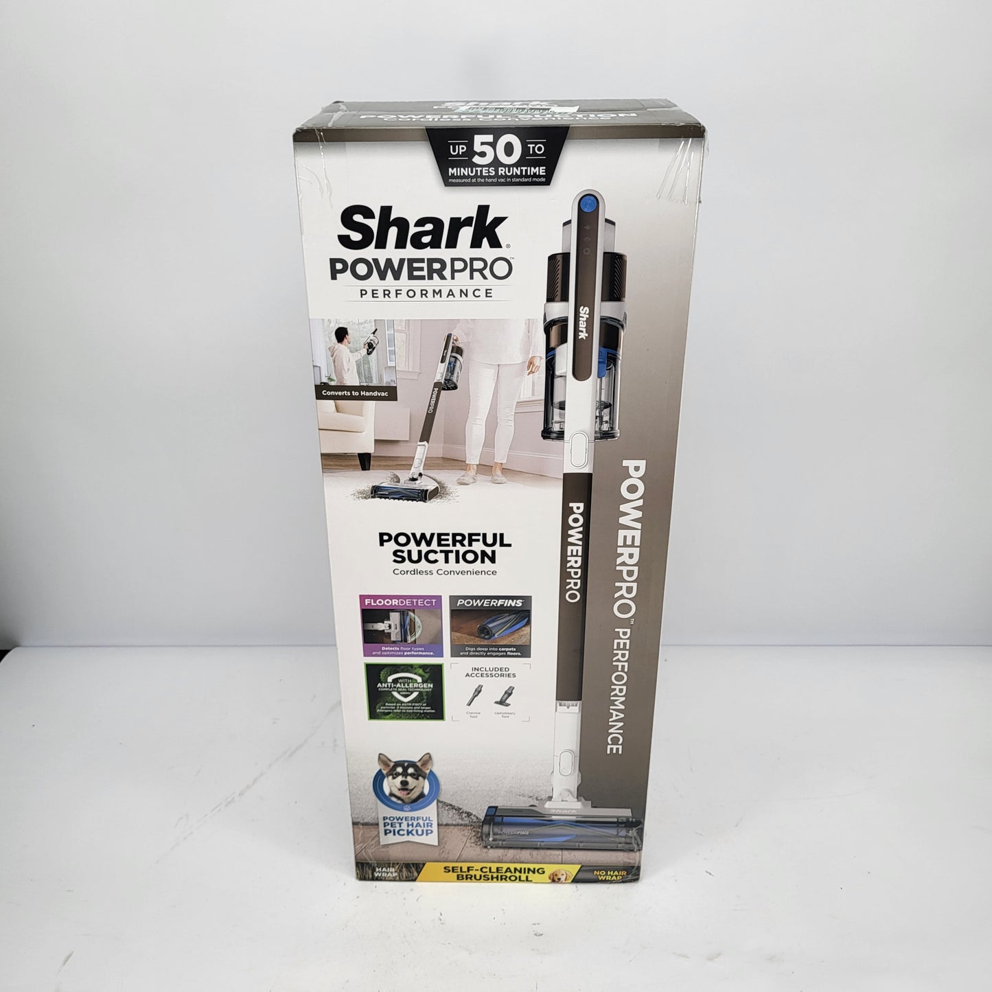 New Shark PowerPro Bagless Cordless HEPA Filter Portable Stick Vacuum Black IZ372HD