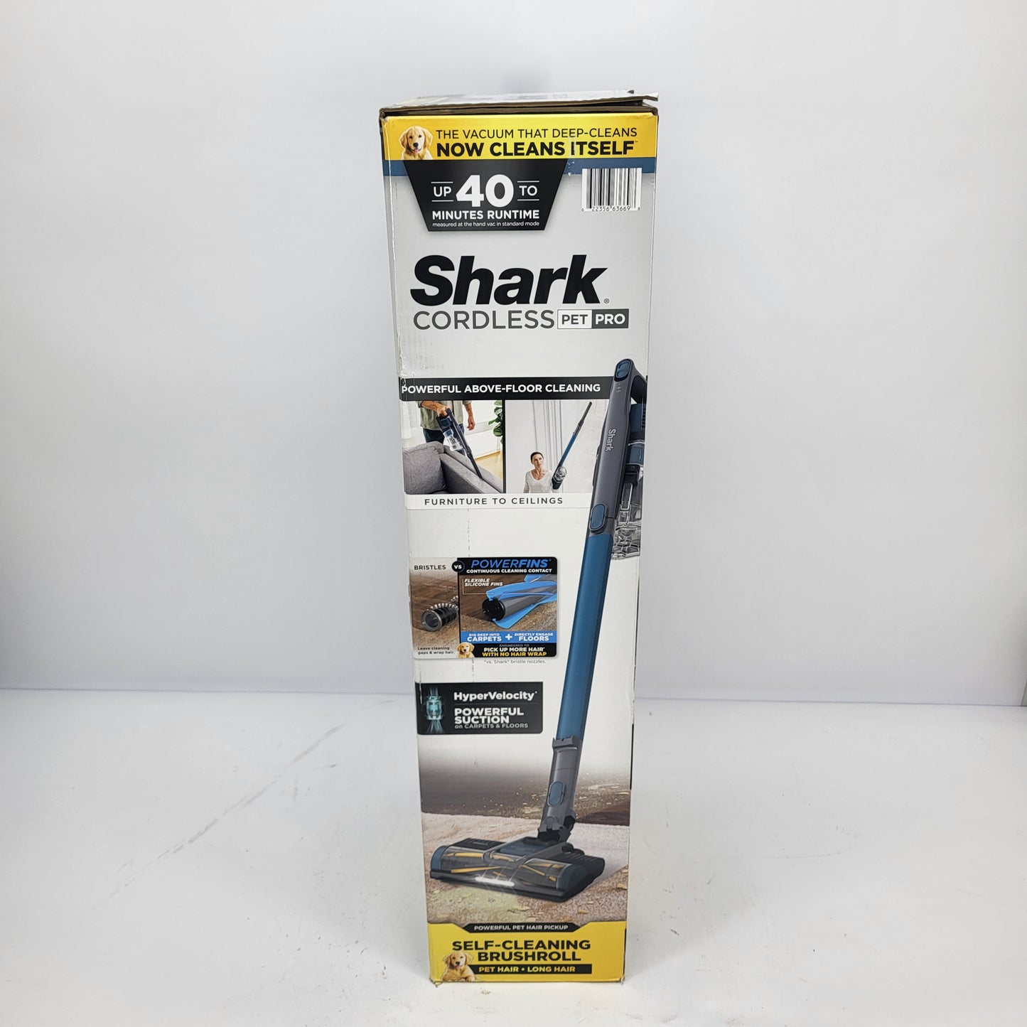 New Shark Pet Pro Bagless Cordless Stick Vacuum Cleaner Blue IZ240