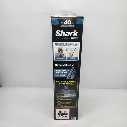 New Shark Pet Pro Bagless Cordless Stick Vacuum Cleaner Blue IZ240