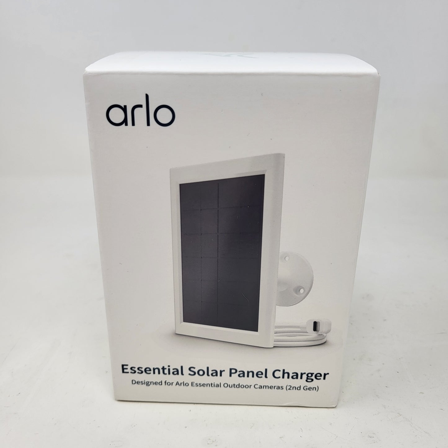 New Arlo Essential Solar Panel Charger 2nd Gen Outdoor Camera White VMA6600