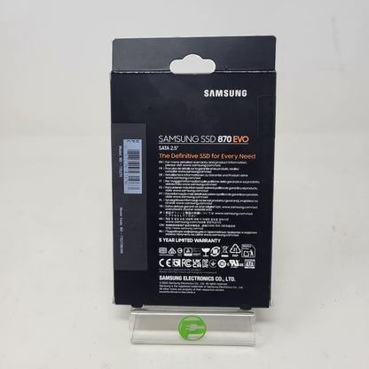 New Samsung 2.5" 870 EVO 2TB SATA III 6Gbps SSD MZ-77E2T0B
