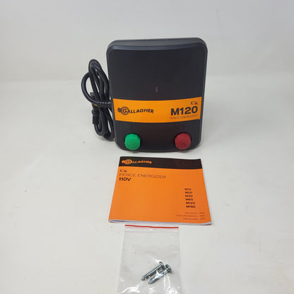 New Gallagher M120 110V Electric-Powered Fence Energizer G330434