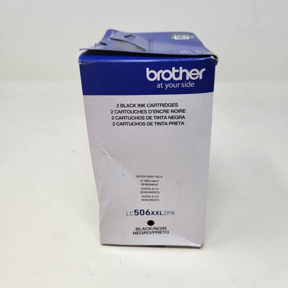 New Brother LC506XXL Black Ink Cartridge 2-Pack Super High XXL Yield