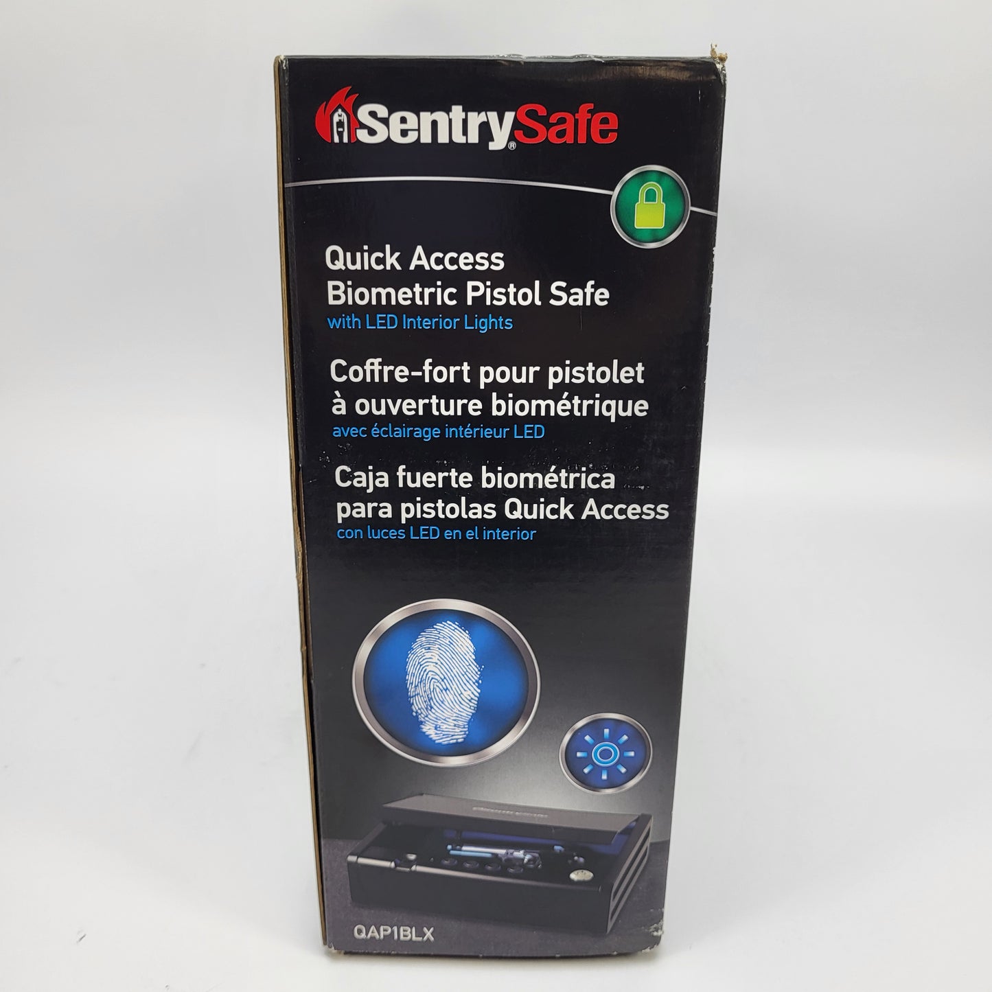 New SentrySafe QAP1BLX Quick Access Biometric Safe Fingerprint Lock P63656