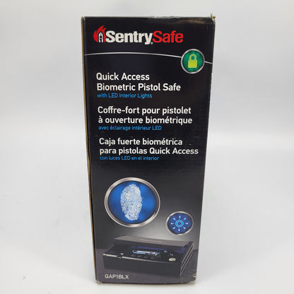 New SentrySafe QAP1BLX Quick Access Biometric Safe Fingerprint Lock P63656