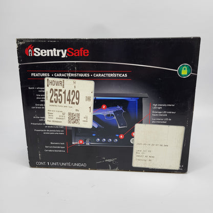 New SentrySafe QAP1BLX Quick Access Biometric Safe Fingerprint Lock P63656