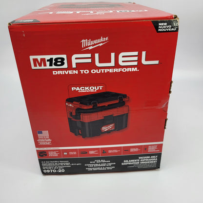 New Milwaukee 0970-20 M18 18V Vacuum Cleaner 2.5 G BlackRed