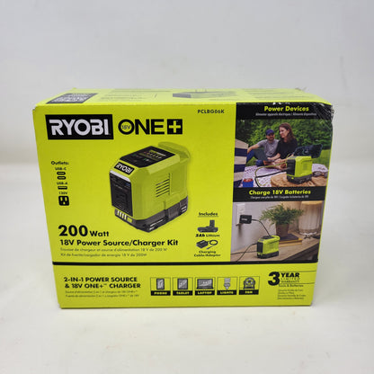 New Ryobi PCLBG06 18V 200Watt Power Source/Charger Kit