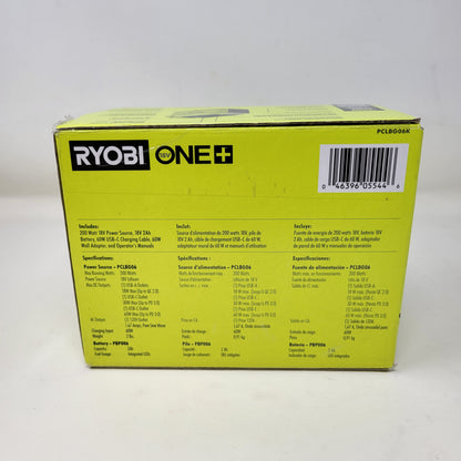 New Ryobi PCLBG06 18V 200Watt Power Source/Charger Kit
