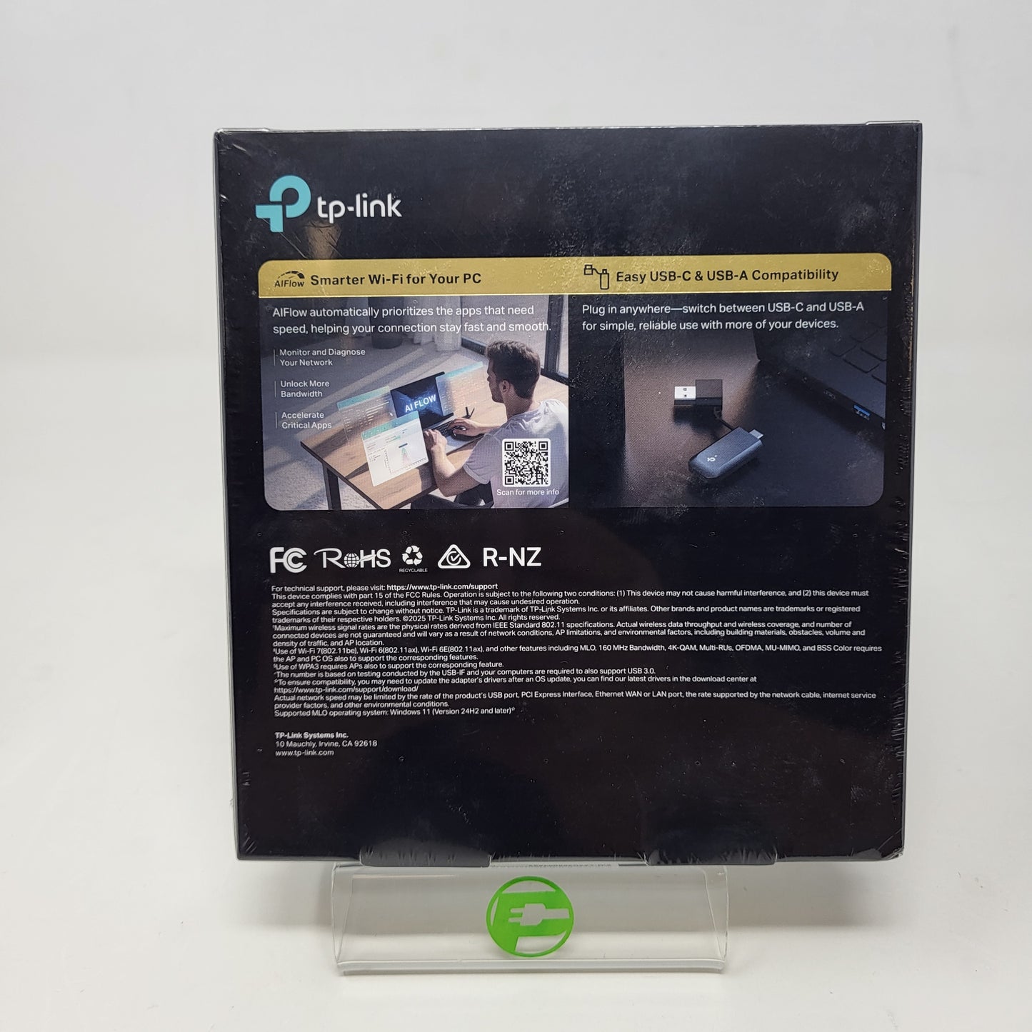 New TP-Link Archer TBE3500U Dual Band WiFi 7 BE3500  Wireless USB Adapter