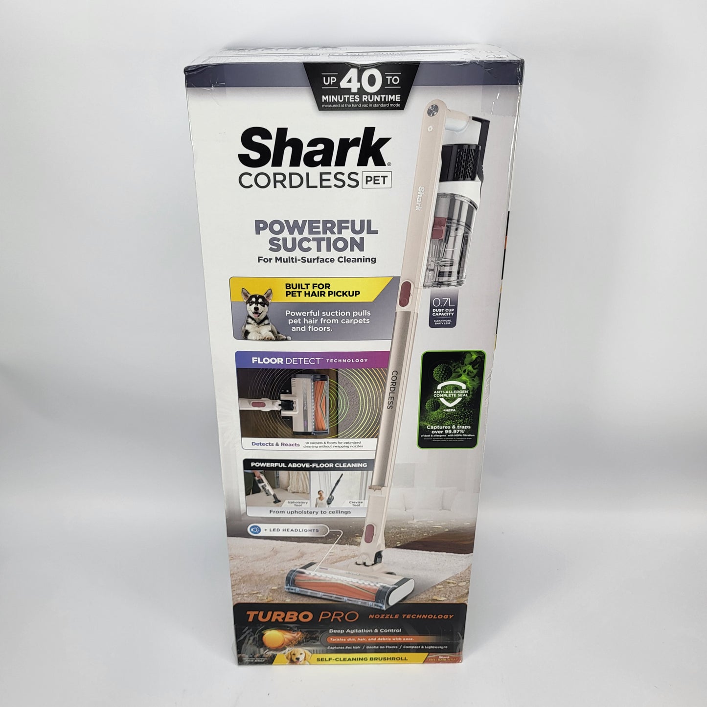 New Shark Pet Bagless Cordless Smart Vacuum Cleaner Multicolor IY144H