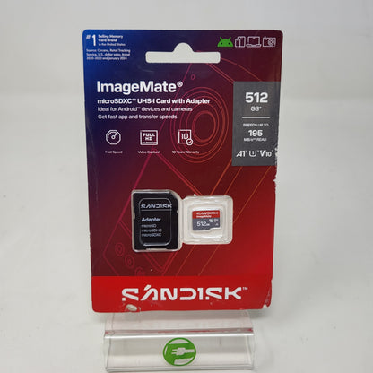 SanDisk 512GB ImageMate MicroSDXC UHS-I  Card 195MB/s FHD SDSQUAQ-512G-AW6KA