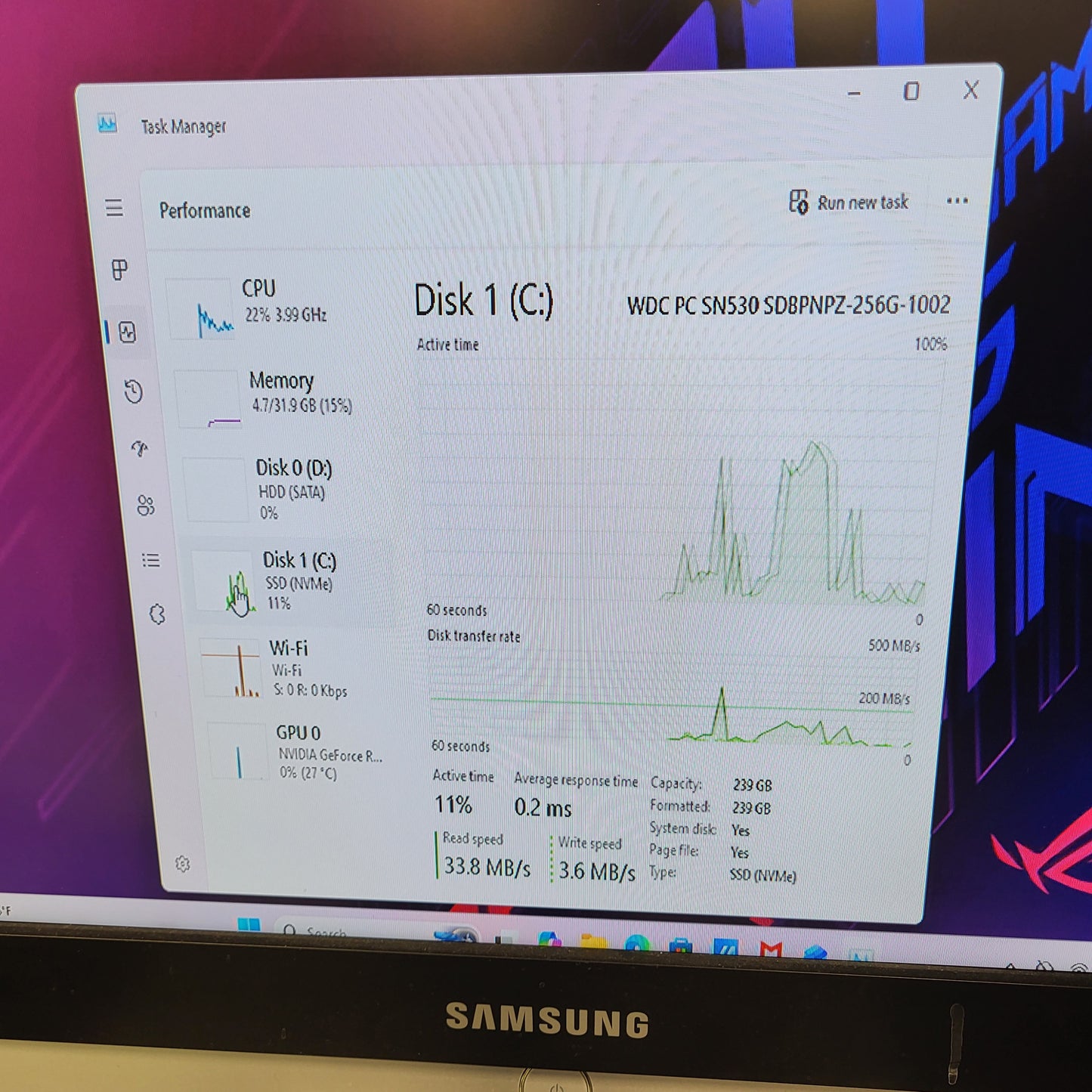 ASUS  Custom PC Ryzen 5 3600X 4.0GHz 32GB RAM 1TB HDD Nvidia GeForce RTX 3050